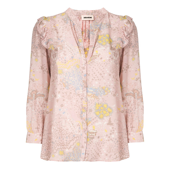 ZADIG & VOLTAIRE Tygg Print Glam Rock Shirt XS - Picture 1 of 10